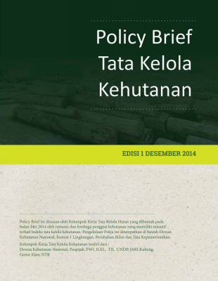 Policy Brief Tata Kelola Hutan